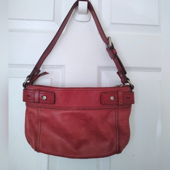 Fossil Y2K vintage shoulder bag keyhole EUC - Picture 5 of 9